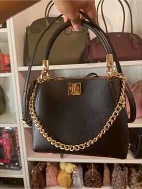 Kate Spade Phoebe Small Top Handle Bag with Branded Gold Chain